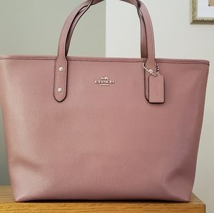 💜Beautiful Coach City Zip Tote  Dusty Rose💜💜💜